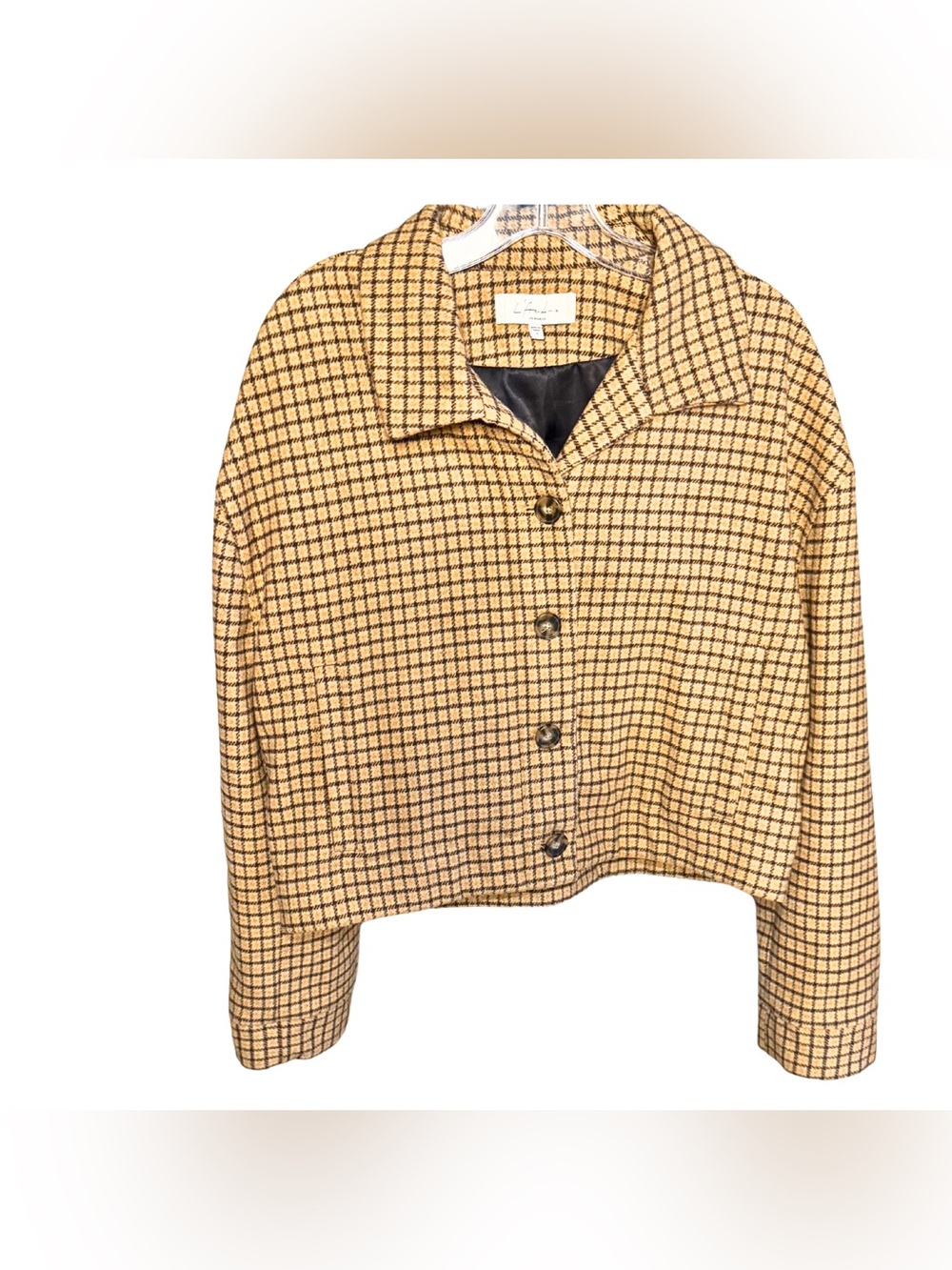 L'Academie Preppy Classy Clueless Schoolgirl Plaid Short Jacket Size Medium